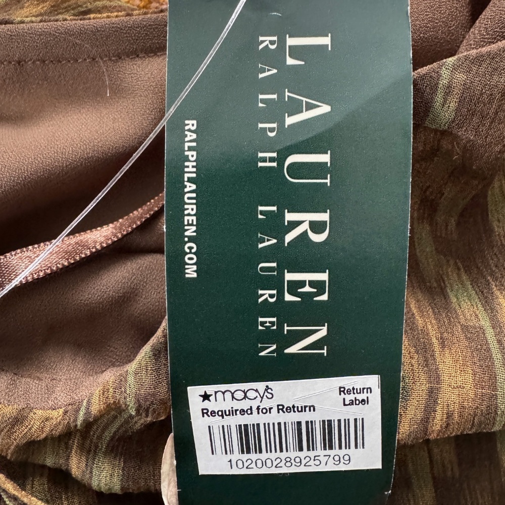 RALPH LAUREN TRIBAL Silk  Skirt - Picture 5 of 6